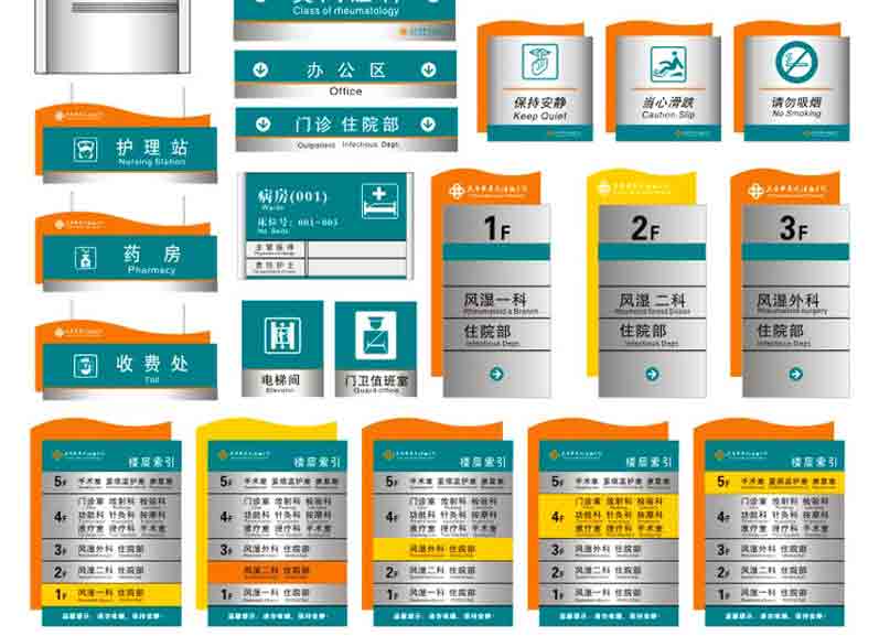 医院环境指示标识系统